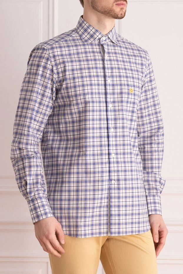 Stefano Ricci a shirt made of natural cotton with a classic checkered pattern 149107 - photo 3