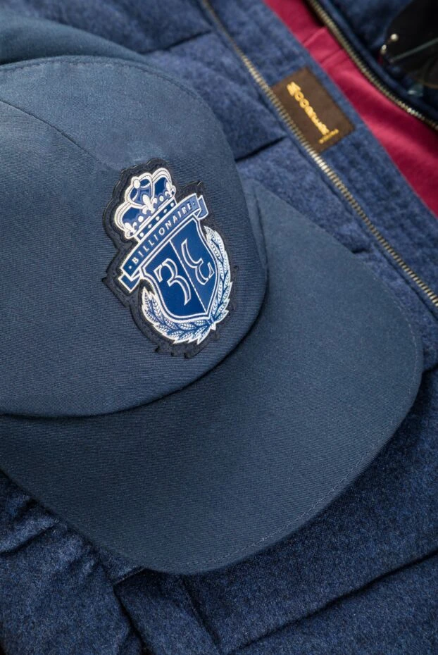 Billionaire мужская кепка тёмно-синяя с гербом и логотипом
 149144 - фото 3