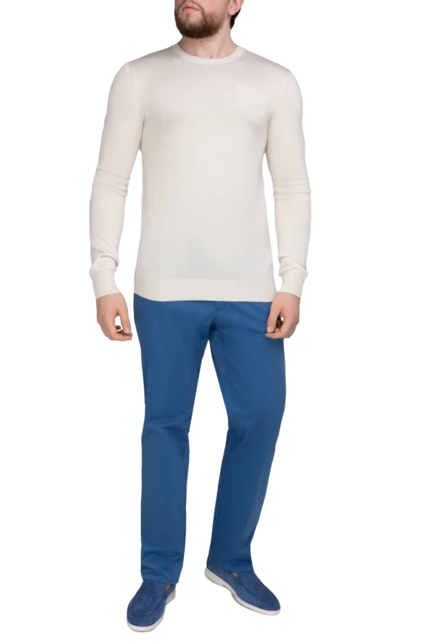 Billionaire man white silk and cashmere jumper for men купить с ценами и фото 149168 - photo 2