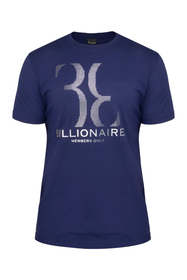 Billionaire man cotton t-shirt blue for men купить с ценами и фото 149172 - photo 1