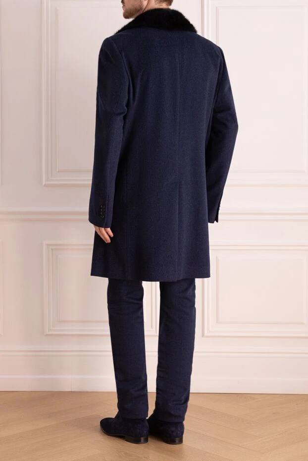 Moorer man men's blue cashmere coat 180223 - photo 3