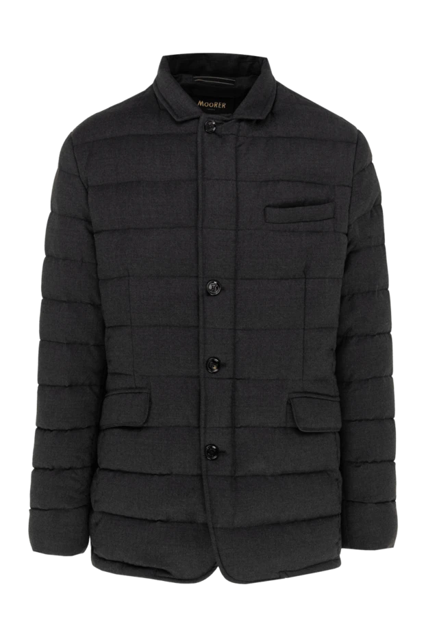 Moorer man men's wool and cashmere down jacket gray купить с ценами и фото 149238 - photo 1