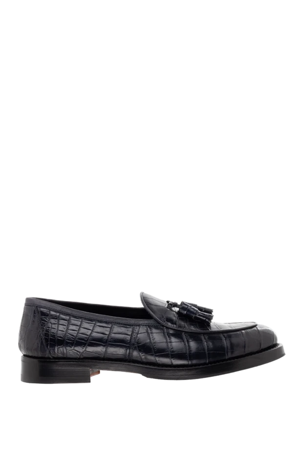 Pellettieri di Parma man black crocodile leather loafers for men купить с ценами и фото 149256 - photo 1