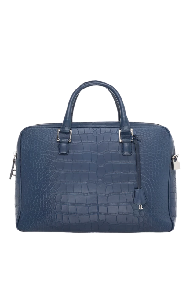 Cesare di Napoli man blue leather briefcase for men 149268 - photo 1