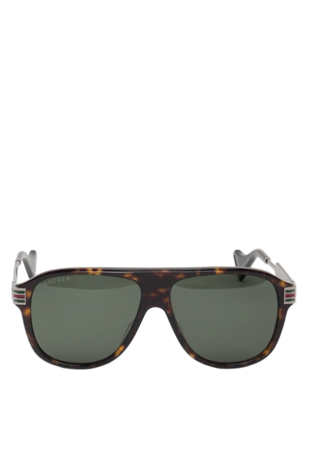 Gucci man brown plastic and metal glasses купить с ценами и фото 149296 - photo 1