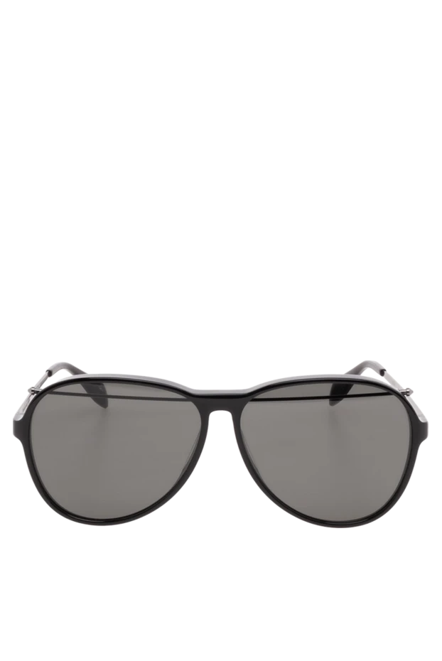 Alexander McQueen man sunglasses made of metal and plastic, black, for men купить с ценами и фото 149306 - photo 1