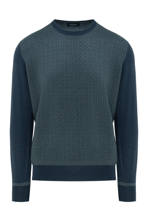 Ерлерге арналған жасыл кашемир және жібек жемпір - фото 1