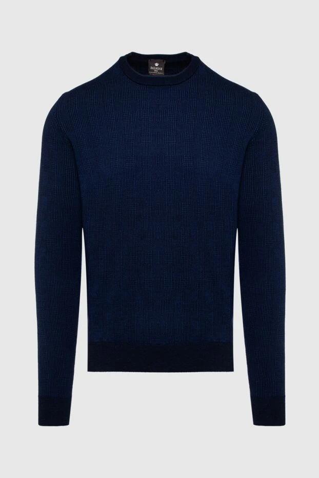 Dalmine man wool, silk and cashmere jumper blue for men купить с ценами и фото 149382 - photo 1