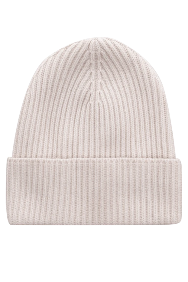 Drumohr man white cashmere hat for men купить с ценами и фото 149417 - photo 1