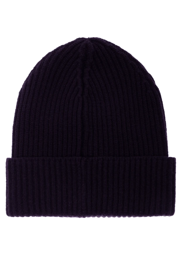 Drumohr шапка из кашемира фиолетовая мужская 149418 - фото 3