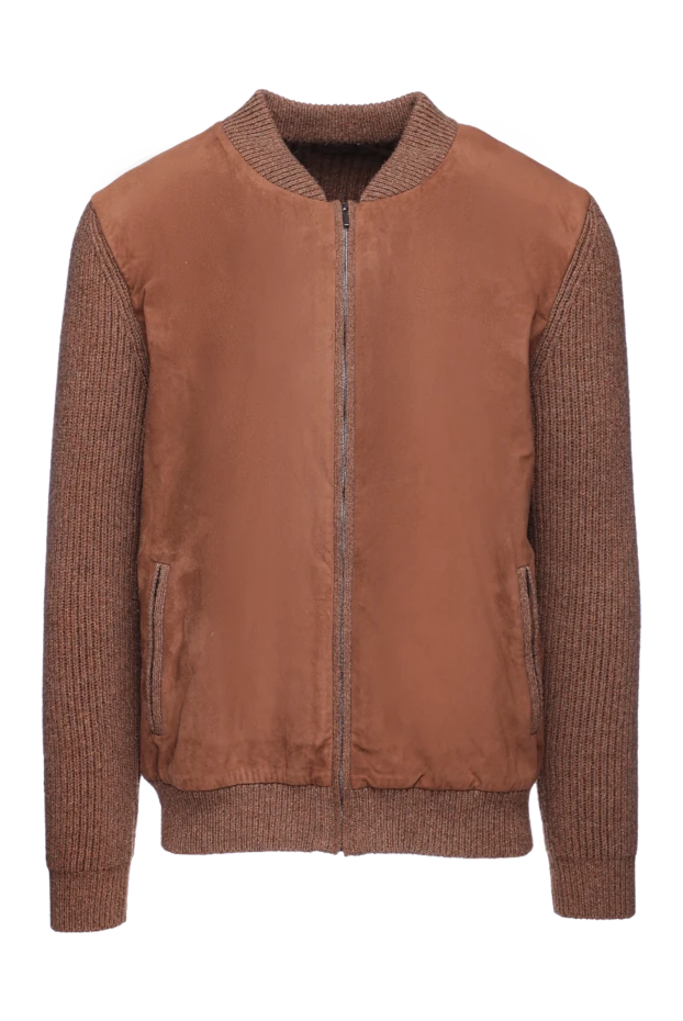 Cesare di Napoli man men's camel cardigan brown купить с ценами и фото 149452 - photo 1