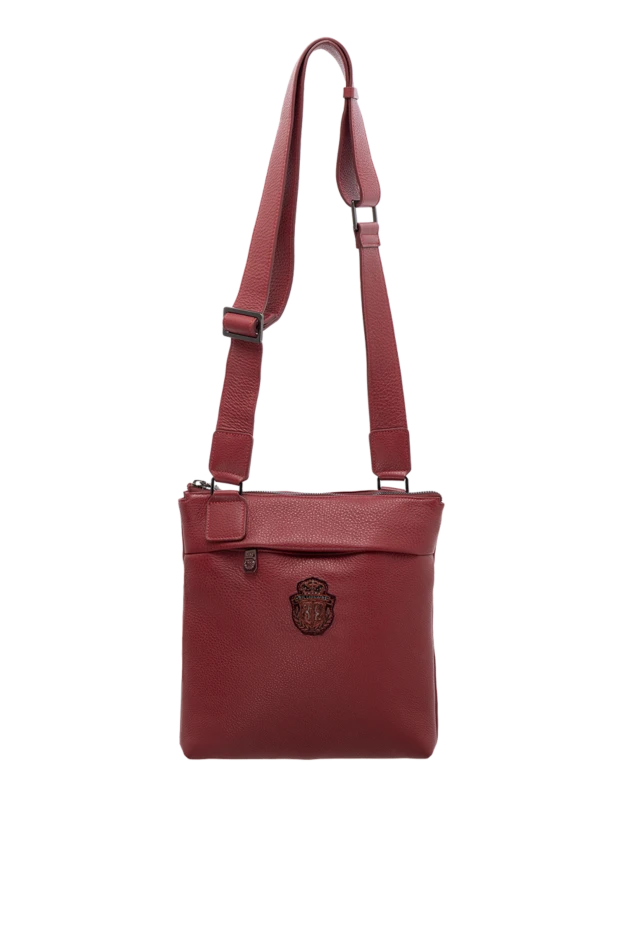 Billionaire man burgundy genuine leather shoulder bag for men купить с ценами и фото 149474 - photo 1