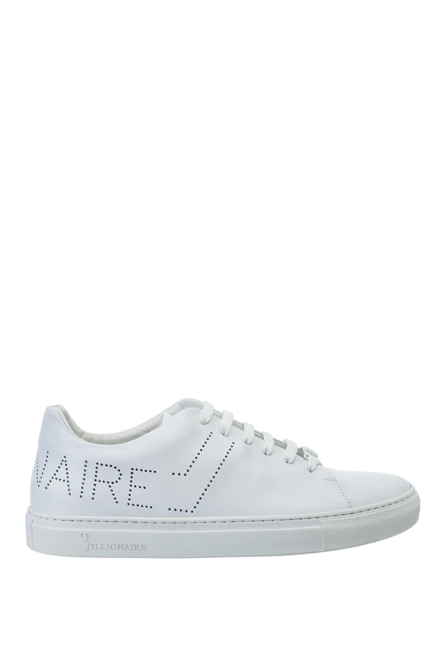 Billionaire man white leather sneakers for men купить с ценами и фото 149479 - photo 1