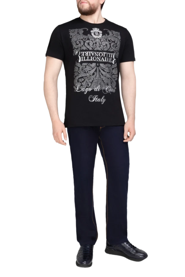 Billionaire man black cotton t-shirt for men купить с ценами и фото 149485 - photo 2