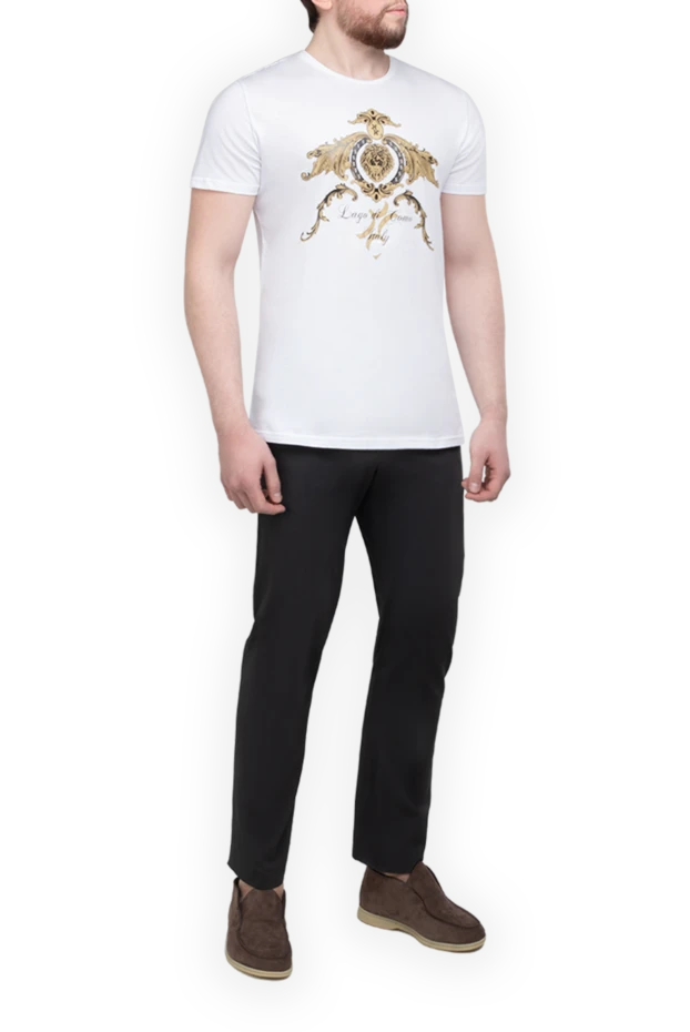 Billionaire man white cotton t-shirt for men купить с ценами и фото 149498 - photo 2