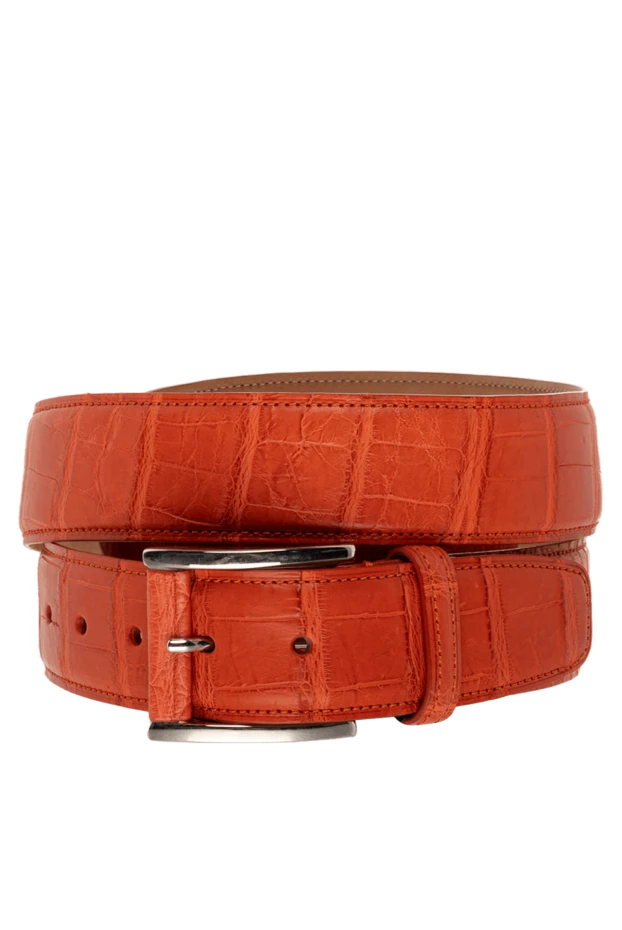 Tardini man orange crocodile leather belt for men купить с ценами и фото 149514 - photo 1