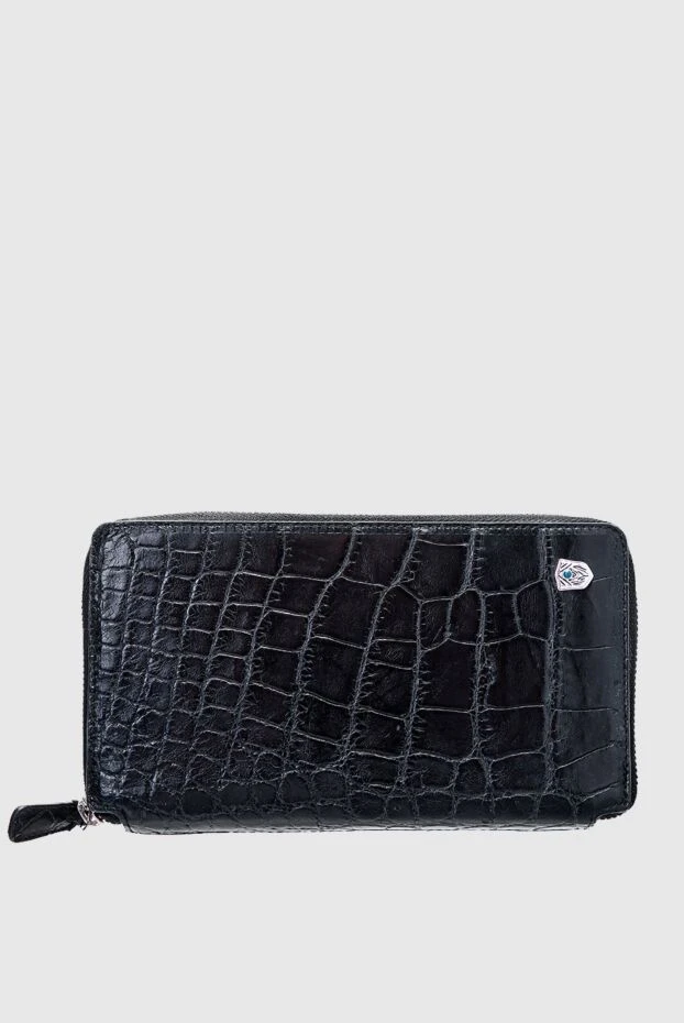 Tardini man men's black alligator leather clutch купить с ценами и фото 149516 - photo 1