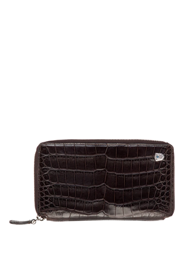 Tardini man men's brown alligator leather clutch купить с ценами и фото 149517 - photo 1