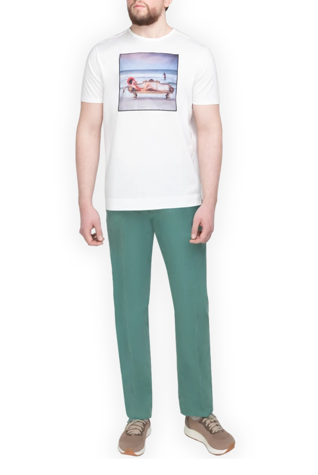 Limitato man white cotton t-shirt for men купить с ценами и фото 149525 - photo 2