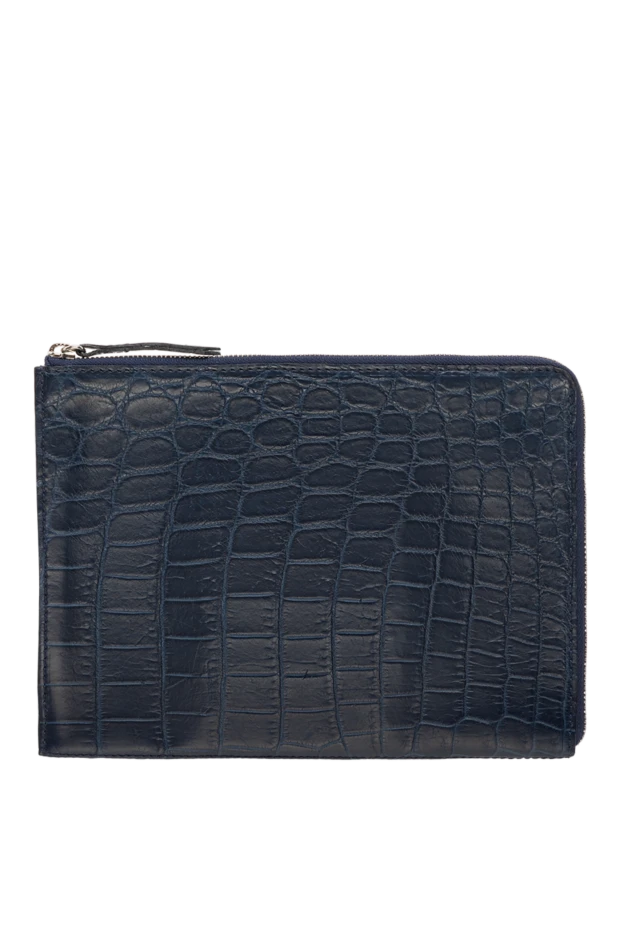 Cesare di Napoli man blue crocodile leather folder for men купить с ценами и фото 149541 - photo 1