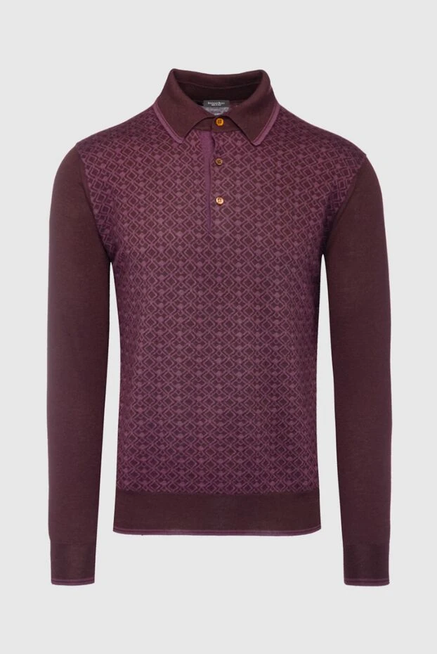 Ерлерге арналған ұзын жең жібек және кашемир полосы, қоңыр - фото 1