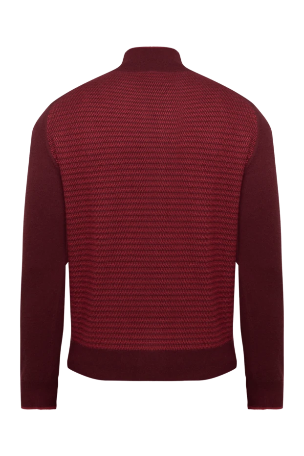 Stefano Ricci кардиган мужской из кашемира и шелка красный 149573 - фото 2