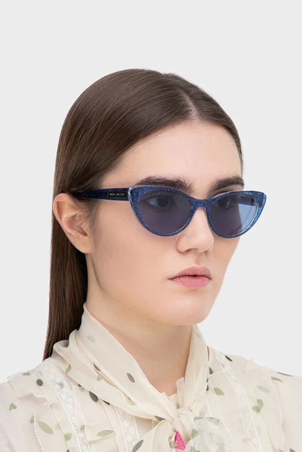 Marc Jacobs woman blue plastic and metal glasses for women купить с ценами и фото 149649 - photo 2