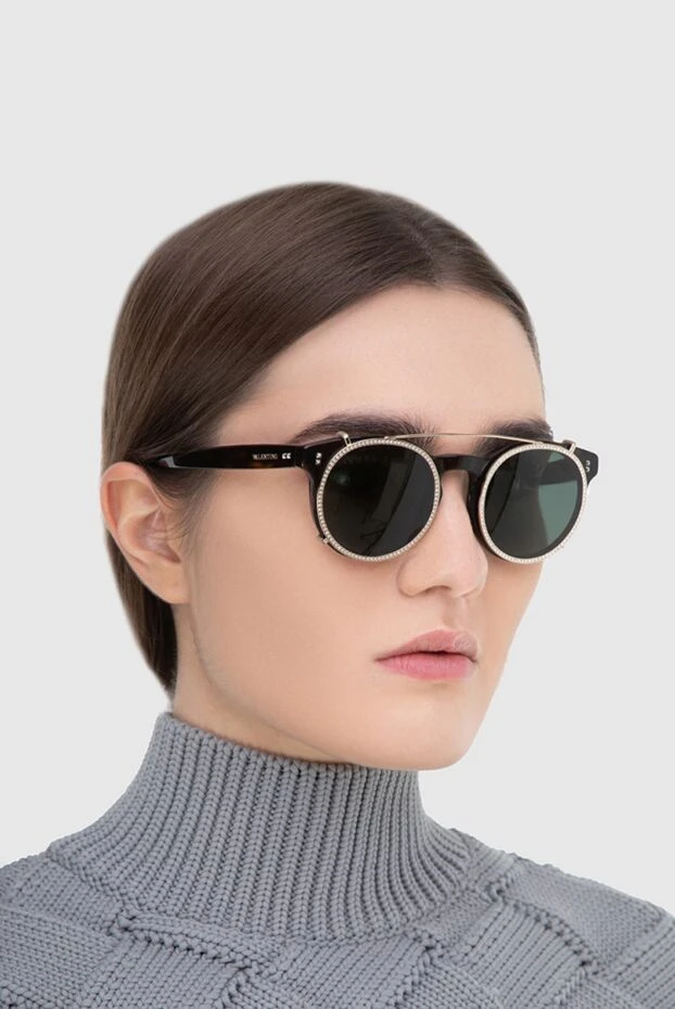 Valentino woman black plastic and metal glasses for women купить с ценами и фото 149665 - photo 2