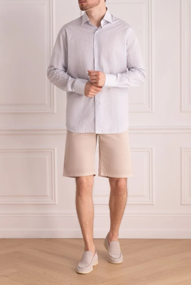 Alessandro Gherardi man white cotton shirt for men купить с ценами и фото 149724 - photo 2