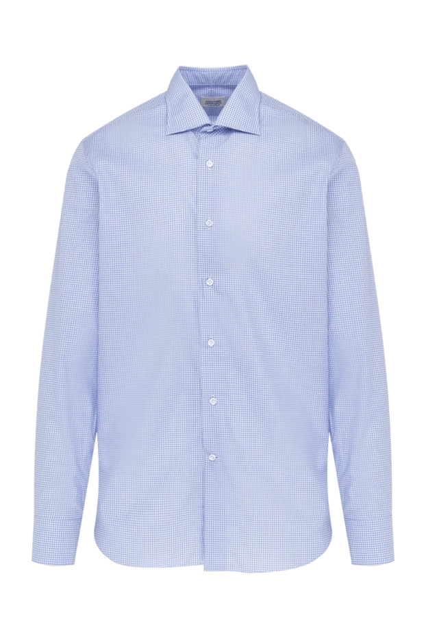 Alessandro Gherardi man blue cotton shirt for men купить с ценами и фото 149728 - photo 1