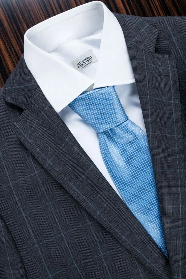 Alessandro Gherardi white fitted men's shirt with turn-down collar
 149731 - photo 3