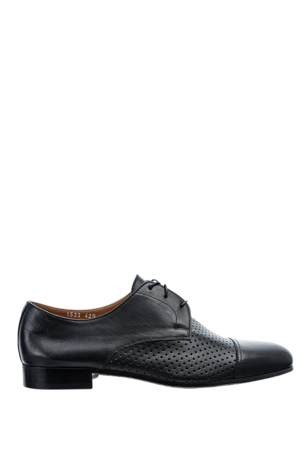 Doucal`s man men's black leather shoes купить с ценами и фото 149733 - photo 1