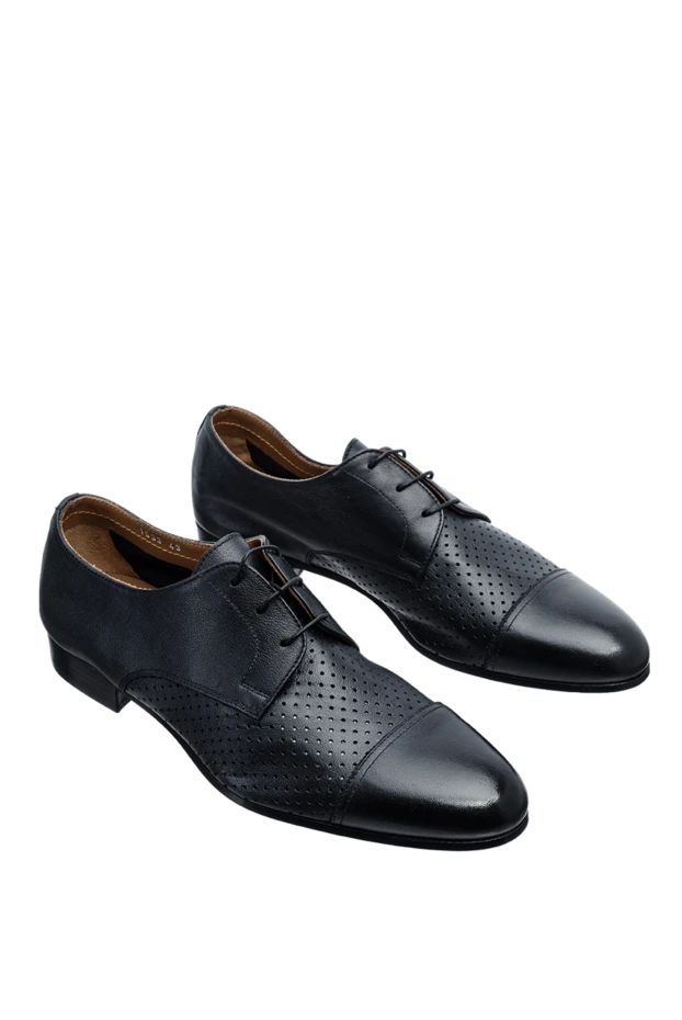 Doucal`s туфли из кожи синие мужские 149734 - фото 3