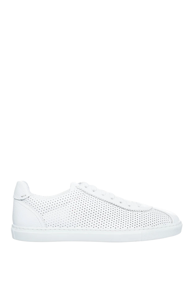 Doucal`s man white leather sneakers for men купить с ценами и фото 149738 - photo 1