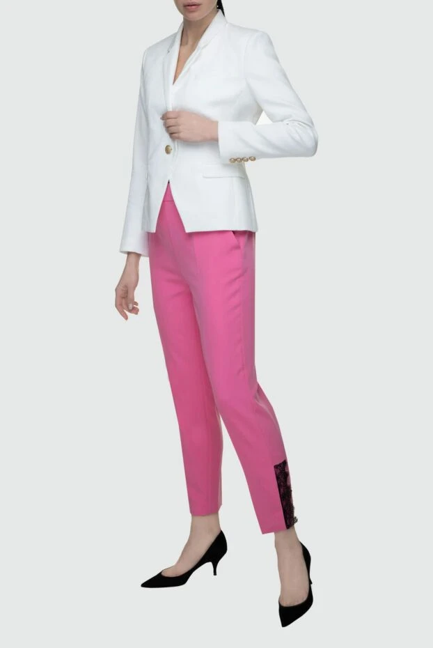 D.Exterior woman pink polyester trousers for women купить с ценами и фото 149787 - photo 2