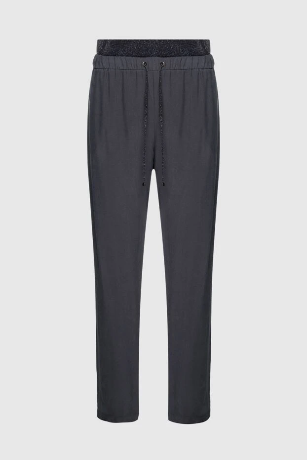 D.Exterior woman gray viscose and polyamide trousers for women купить с ценами и фото 149793 - photo 1