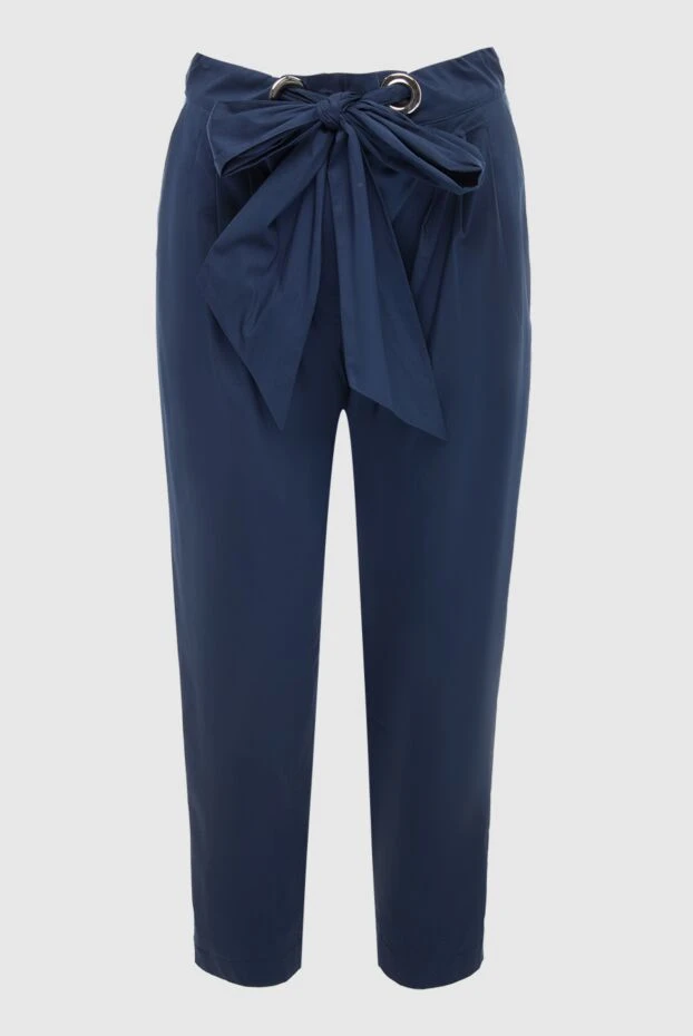 D.Exterior woman blue cotton and polyamide trousers for women купить с ценами и фото 149802 - photo 1