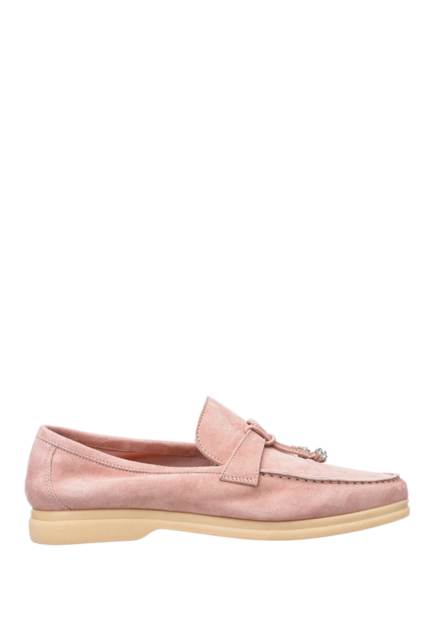 Andrea Ventura woman pink suede loafers for women купить с ценами и фото 149811 - photo 1