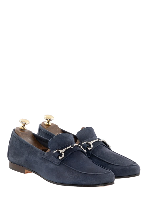 Andrea Ventura blue suede bit loafers for men 149830 - photo 3