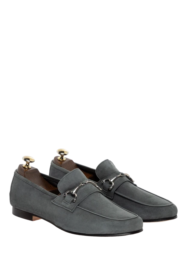 Andrea Ventura grey suede bit loafers for men 149832 - photo 3