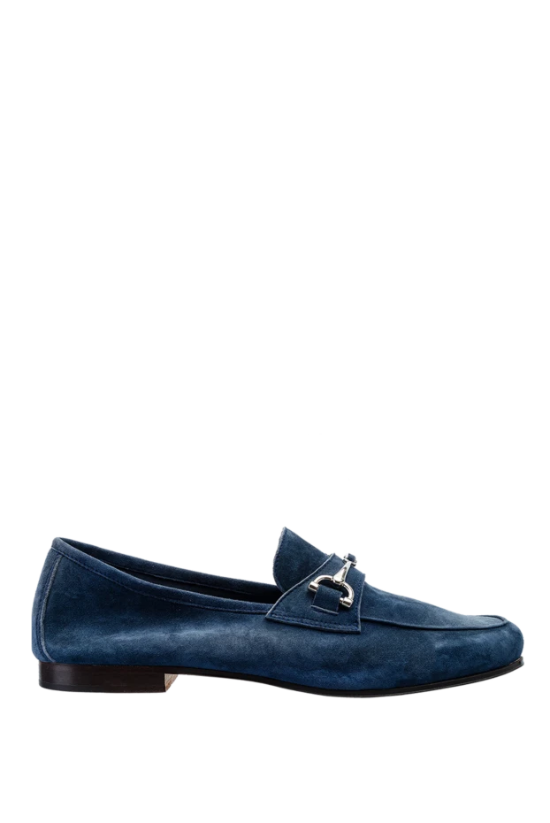 Andrea Ventura man blue suede loafers for men купить с ценами и фото 149835 - photo 1