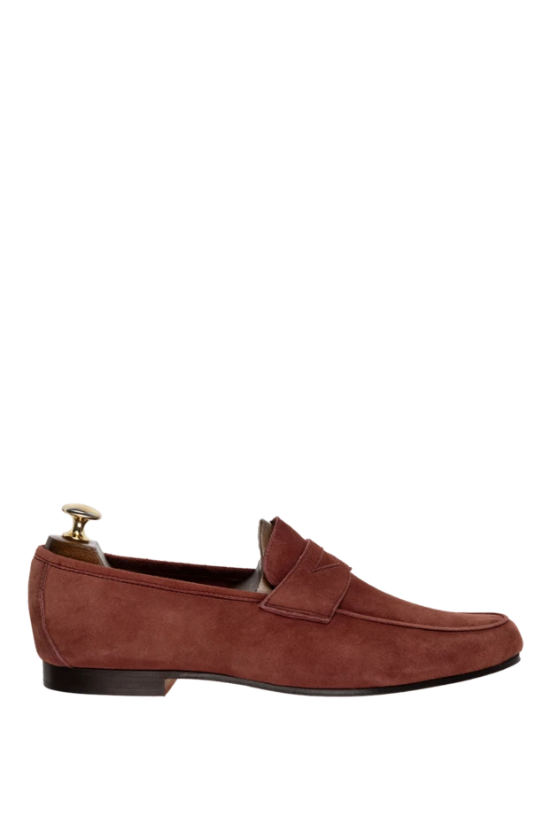 Andrea Ventura man burgundy suede loafers for men купить с ценами и фото 149844 - photo 1