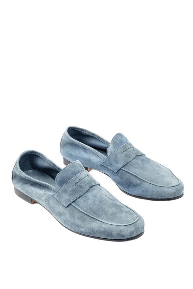 Andrea Ventura man blue suede loafers for men купить с ценами и фото 149849 - photo 2