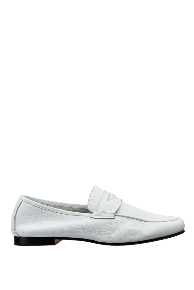 Andrea Ventura man white leather loafers for men купить с ценами и фото 149854 - photo 1