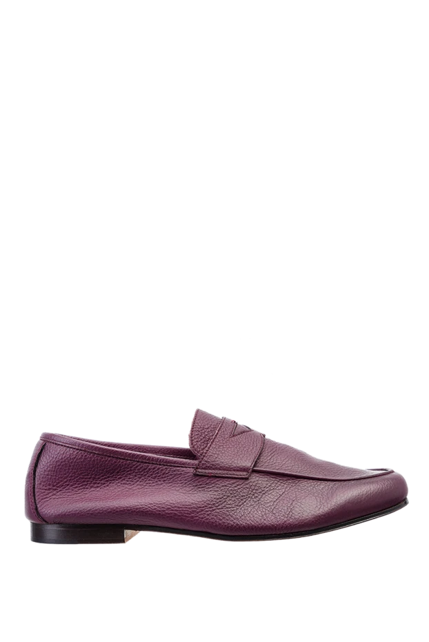 Andrea Ventura man leather loafers burgundy for men купить с ценами и фото 149858 - photo 1