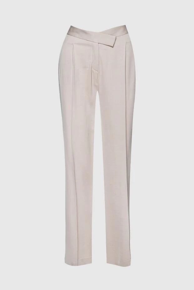 Max&Moi woman white viscose and wool trousers for women купить с ценами и фото 149941 - photo 1