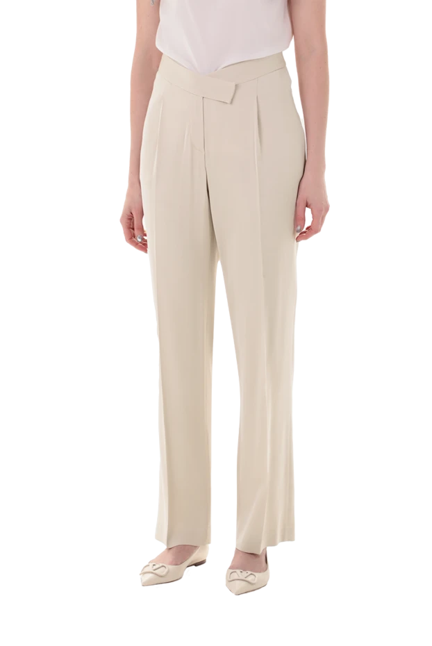 Max&Moi women's classic high-waisted pants white 149941 - photo 3