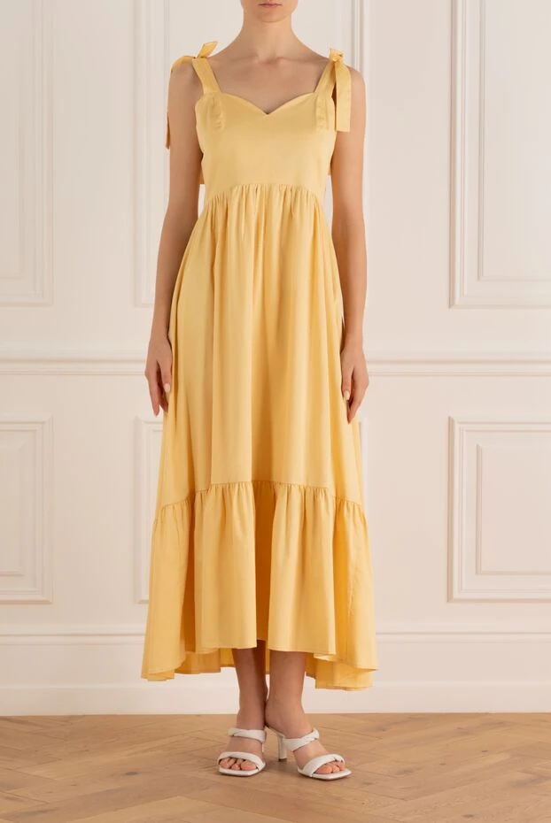 Max&Moi woman yellow cotton dress for women купить с ценами и фото 149950 - photo 2