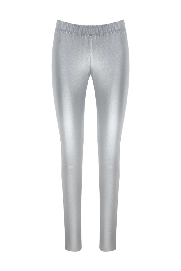 Max&Moi woman gray leather trousers for women купить с ценами и фото 149952 - photo 1