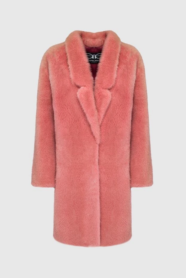 FG Furs woman women's pink natural mink fur coat купить с ценами и фото 150087 - photo 1